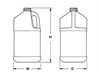 INDUSTRIAL SQUARE JUG from Plastic Bottle Corporation